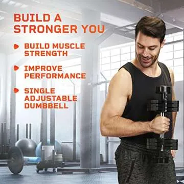 Lifepro Adjustable Dumbbells - Compact & Easy for Home Gym