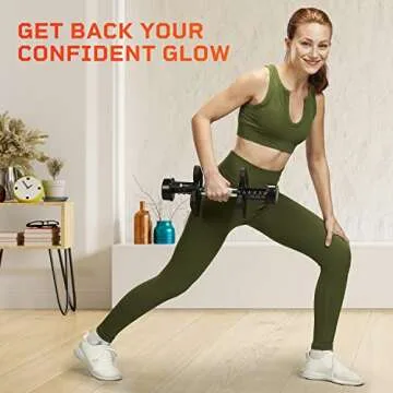 Lifepro Adjustable Dumbbells - Compact & Easy for Home Gym