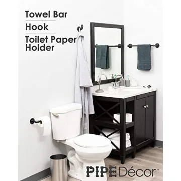 Industrial Pipe Bathroom Hardware Fixture Set for Modern Chic