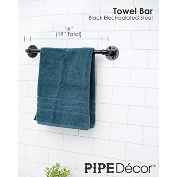 Industrial Pipe Bathroom Hardware Fixture Set for Modern Chic