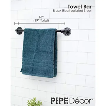 Industrial Pipe Bathroom Hardware Fixture Set for Modern Chic