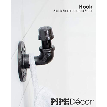 Industrial Pipe Bathroom Hardware Fixture Set for Modern Chic