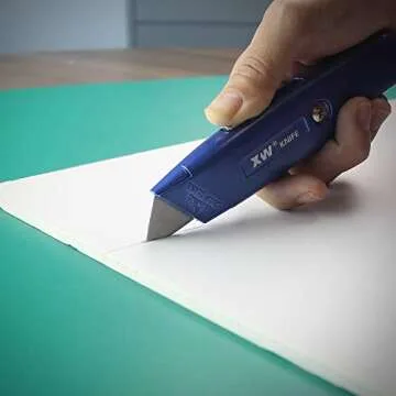 Ergonomic XW Retractable Utility Knife with 10 Blades