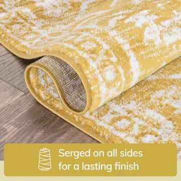 Well Woven Della Gold Vintage Medallion Pattern Area Rug (5'3" x 7'2")