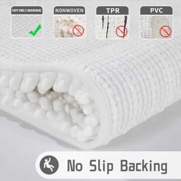 Yimobra Bath Rug Mat - Soft, Absorbent, and Stylish