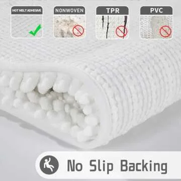 Yimobra Bath Rug Mat - Soft, Absorbent, and Stylish