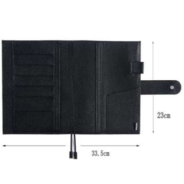 Stylish Moterm Leather Cover for A5 Notebooks - Perfect for Hobonichi and More!