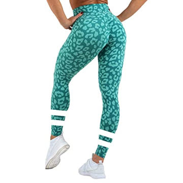 Fazortev Women's Leopard Print Leggings - Comfort & Style