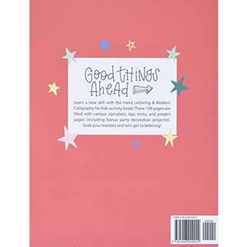 Hand Lettering and Modern Calligraphy for Kids - Fun Guide & Workbook