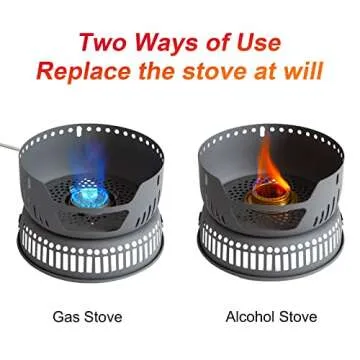 ALOCS Camping Cookware Set, Portable Outdoor Cooking Gear