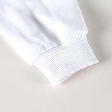 Artfish Women's Crewneck Long Sleeve Crop Hoodie Workout Gym Cutout Loose Super Cropped Sweatshirts White L