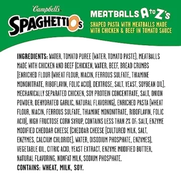 SpaghettiOs A to Z's Canned Pasta with Meatballs, 15.6 oz Can
