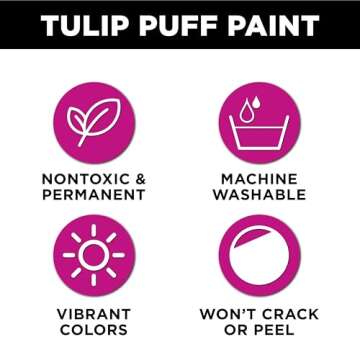 Tulip 41401 Dimensional Fabric Paint 4oz Slick Black