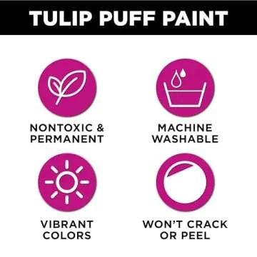Tulip 41401 Dimensional Fabric Paint 4oz Slick Black