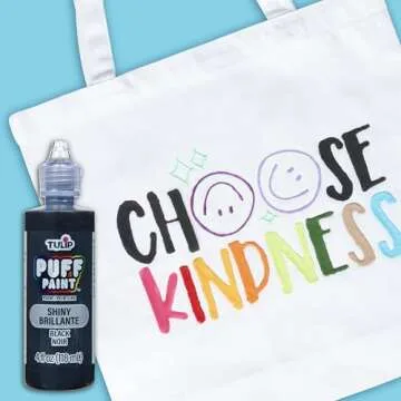 Tulip 41401 Dimensional Fabric Paint 4oz Slick Black