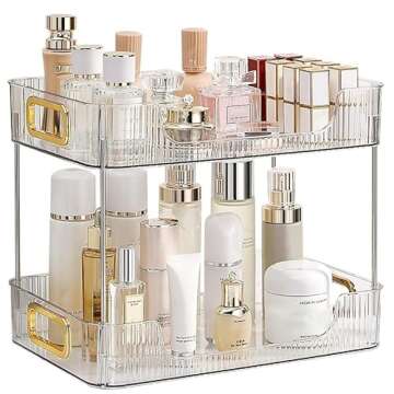 Stylish CESTATIVO Bathroom Organizer - Elegant and Durable Countertop Shelf