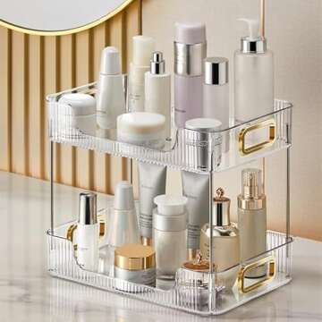 Stylish CESTATIVO Bathroom Organizer - Elegant and Durable Countertop Shelf