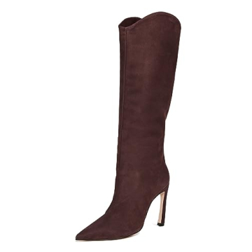 Elegant SCHUTZ Maryana Sculpt Boots in Dark Chocolate