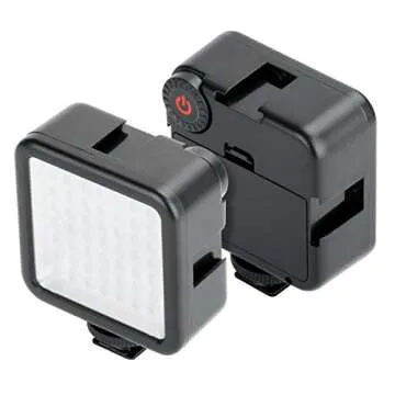 ULANZI W49 Pocket LED Video Light with 3 Cold Shoe Mounts 49 LED Bulbs Vlog Photo Fill Light on Camera for DJI OSMO Pocket Sony A6400 A6300 Canon DSLR Cameras Wedding Interview Macrophotography