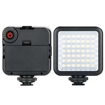 ULANZI W49 Pocket LED Video Light with 3 Cold Shoe Mounts 49 LED Bulbs Vlog Photo Fill Light on Camera for DJI OSMO Pocket Sony A6400 A6300 Canon DSLR Cameras Wedding Interview Macrophotography