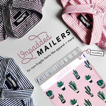 Pack It Chic Cactus & Succulents Poly Mailer 10x13