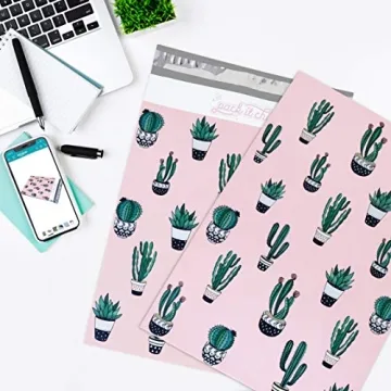 Pack It Chic Cactus & Succulents Poly Mailer 10x13
