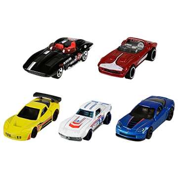 Hot Wheels Variety Fun 5 Pack Bundle of 15 1:64 Scale Vehicles with 3 Themes - Corvette, Exotics, & Legends - for Collectors & Kids 3 Years Old & Up [Amazon Exclusive]