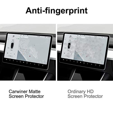 Carwiner Matte Screen Protector for Tesla Model 3 and Y