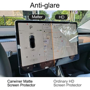 Carwiner Matte Screen Protector for Tesla Model 3 and Y