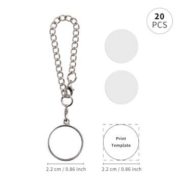 PYD Life 20 Pack Sublimation Charms - Customize Tumblers & More