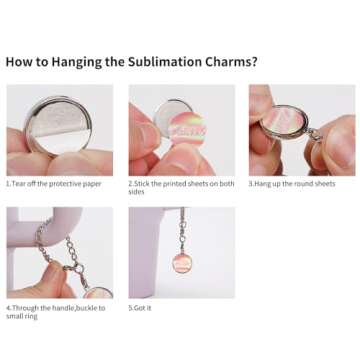 Customizable Sublimation Charms for Tumblers 20 Pack