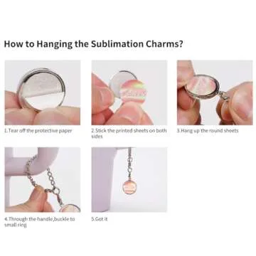 Customizable Sublimation Charms for Tumblers 20 Pack