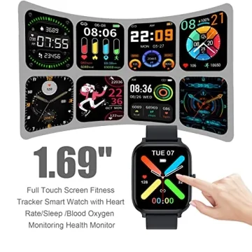 Waterproof Smart Watch for Men Women Fitness Tracker