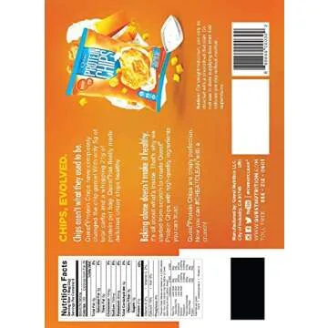 Quest Nutrition Cheddar & Sour Cream Protein Chips, Low Carb, Gluten Free, Potato Free, Baked, Pack of 8