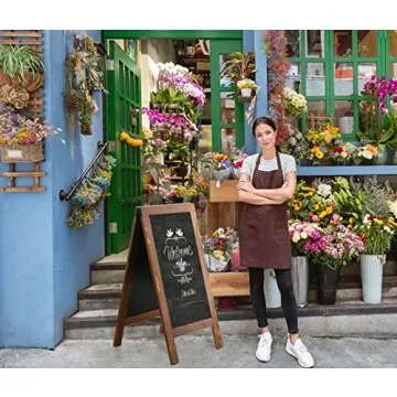 DAHAPYBOO 40"x20" Rustic Chalkboard Sandwich Board