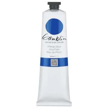 Gamblin Phthalo Blue Artist Oil Color - 150ml Tube for Rich Art