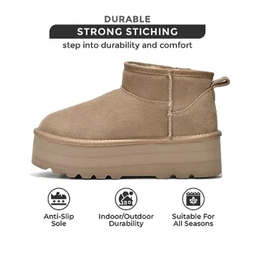 Project Cloud Stylish Suede Winter Boots for Women