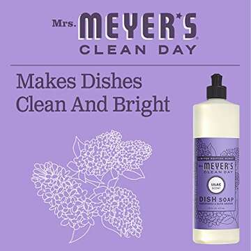 MRS. MEYER'S Lilac Dish Soap - Biodegradable Formula