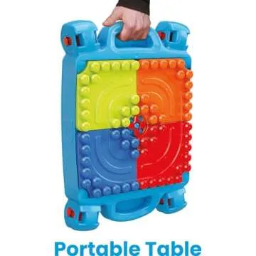MEGA BLOKS Toddler Blocks Toy Set, Build ‘n Learn Table