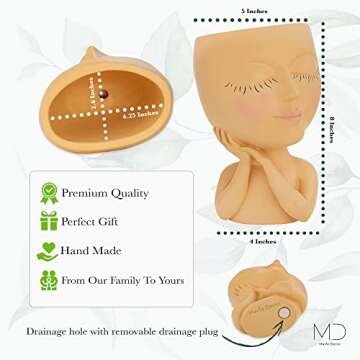 Charming Face Planter - Perfect for Home and Garden