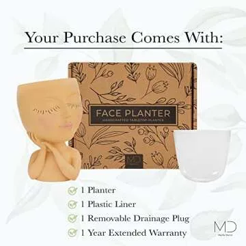 Charming Face Planter - Perfect for Home and Garden