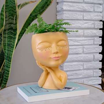 Charming Face Planter - Perfect for Home and Garden