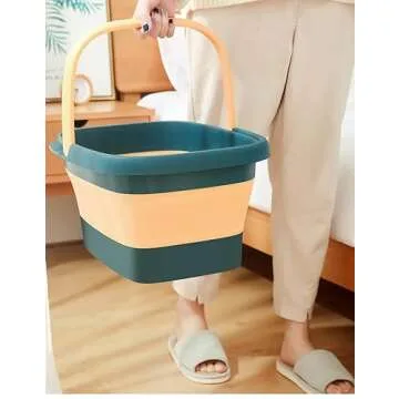 Collapsible Foot Soak Tub with Handle for Relaxation