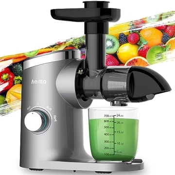 Aeitto Slow Masticating Juicer - Triple Mode, Quiet & Easy to Clean