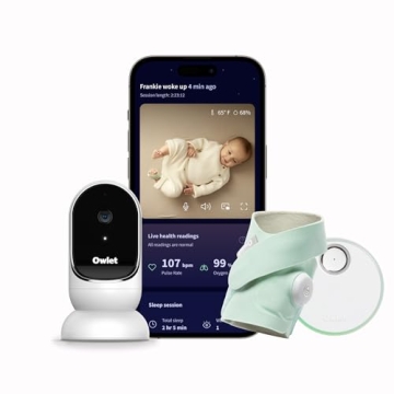 Owlet® Dream Duo Smart Baby Monitor: FDA-Cleared Dream Sock® plus Owlet Cam 2- Tracks & Notifies f...