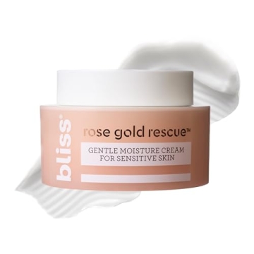 Bliss Rose Gold Rescue Gentle Moisturizer for Sensitive Skin - Hydration with Rose Water & Colloidal...