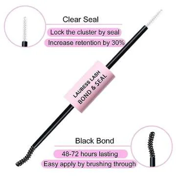 Lash Extension Kit 20D+40D Lash Clusters Kit Lash Bond and Seal Waterproof Individual Lashes Kit DIY Lash Extension Kit Lash Tweezers Eyelash Extension Kit (Set 20D+40D-0.07D-9-16Mix)