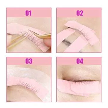 G2PLUS 6 Rolls PE Lash Tape for Extensions and Skin