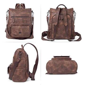 Stylish CLUCI Backpack Purse with Large Capacity and Anti-Theft