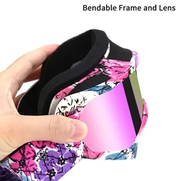 JAMIEWIN Motocross Goggles Lightweight Anti-Fog & UV Protection